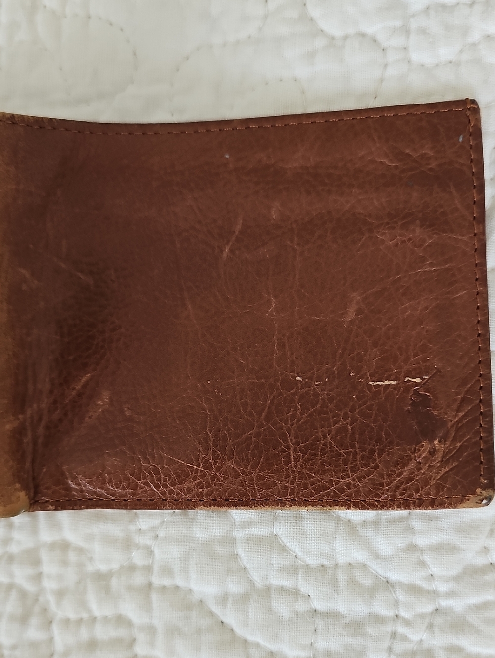 🟫HP🟫Vintage Polo Ralph Lauren Men's Pebbled Leather Bifold Wallet Pony Logo - Picture 8 of 11